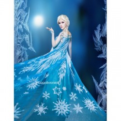 Elsa costume shop with cape